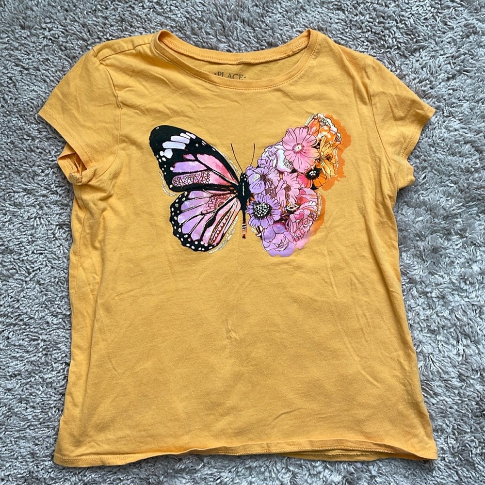 👶🏻5/$10👶🏻The Place Yellow Butterfly Tee